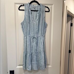 Rails Blue and White Striped Mini Dress